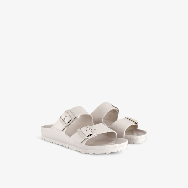 Сандалии Birkenstock Аризона на двух ремешках из резины, бежевый — фото 3