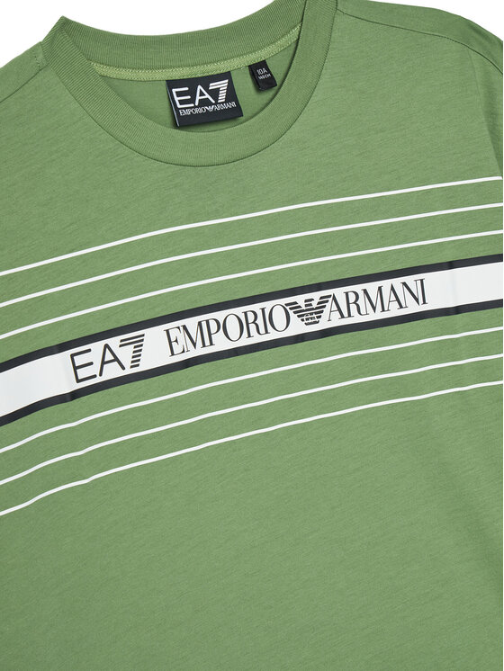 Футболка relaxed fit 7B000069 AF10378 U7203 Ea7 Emporio Armani, зелёный — фото 3