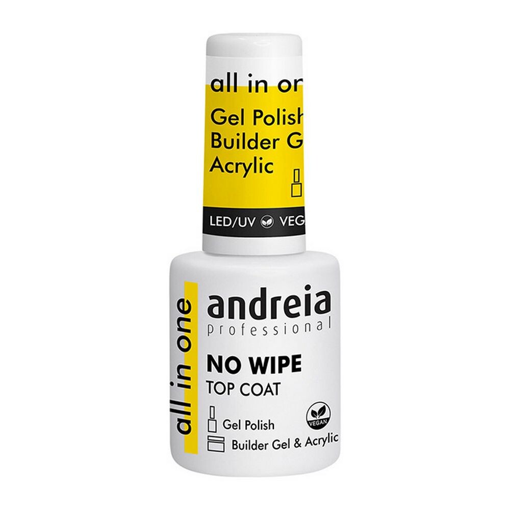 

Лак для ногтей Gel Polish All In One No Wipe Top Coat Andreia, 10.5 мл.