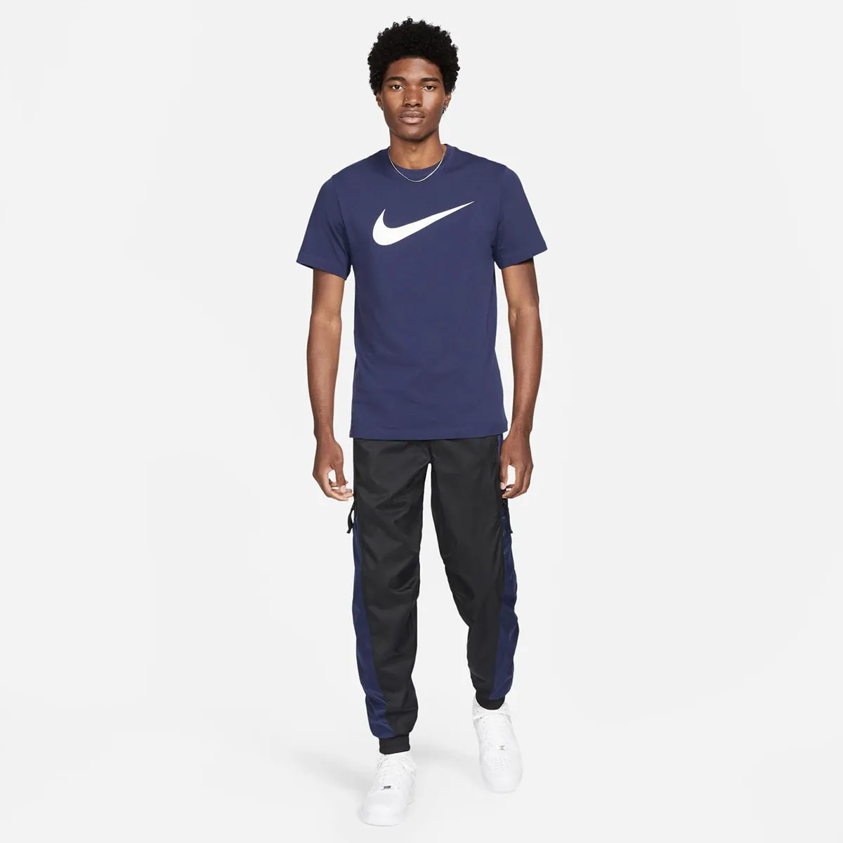 Мужская футболка Sportswear Swoosh Nike, темно-синий — фото 4