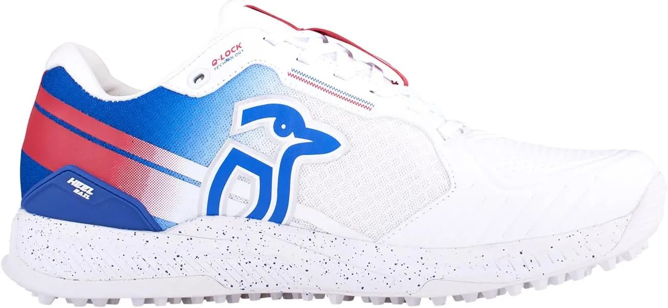 Крикетные кроссовки KOOKABURRA Unisex Kc 1.0 с резиновой подошвой, White Blue Red — фото 3
