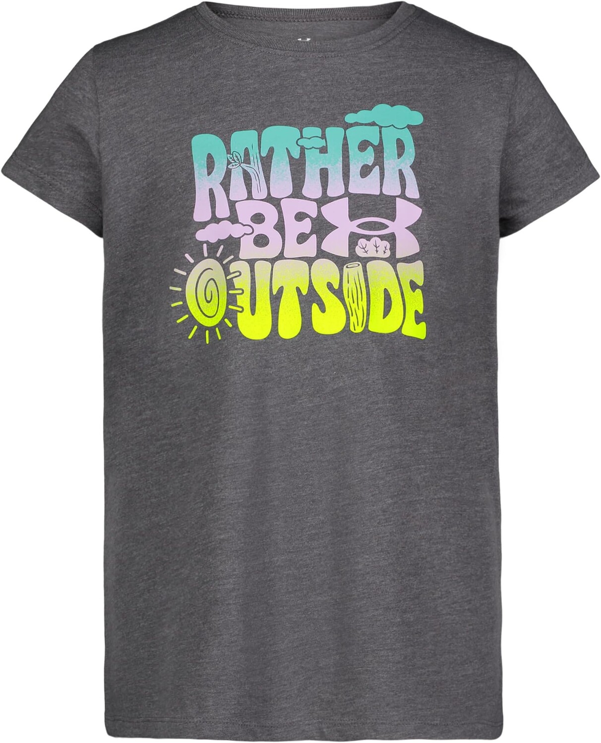 

Футболка Under Armour Kids Rather Be Outside Tee, цвет Castlerock