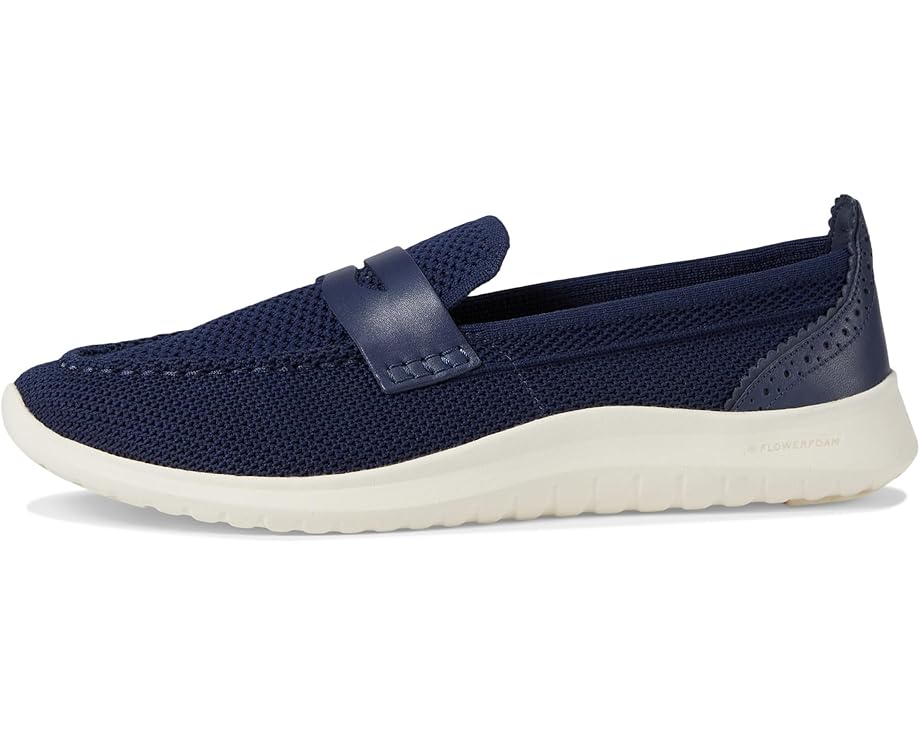 Лоферы Cole Haan Zerogrand Meritt Stitchlite Loafers, цвет Marine Blue Knit/Ivory — фото 4
