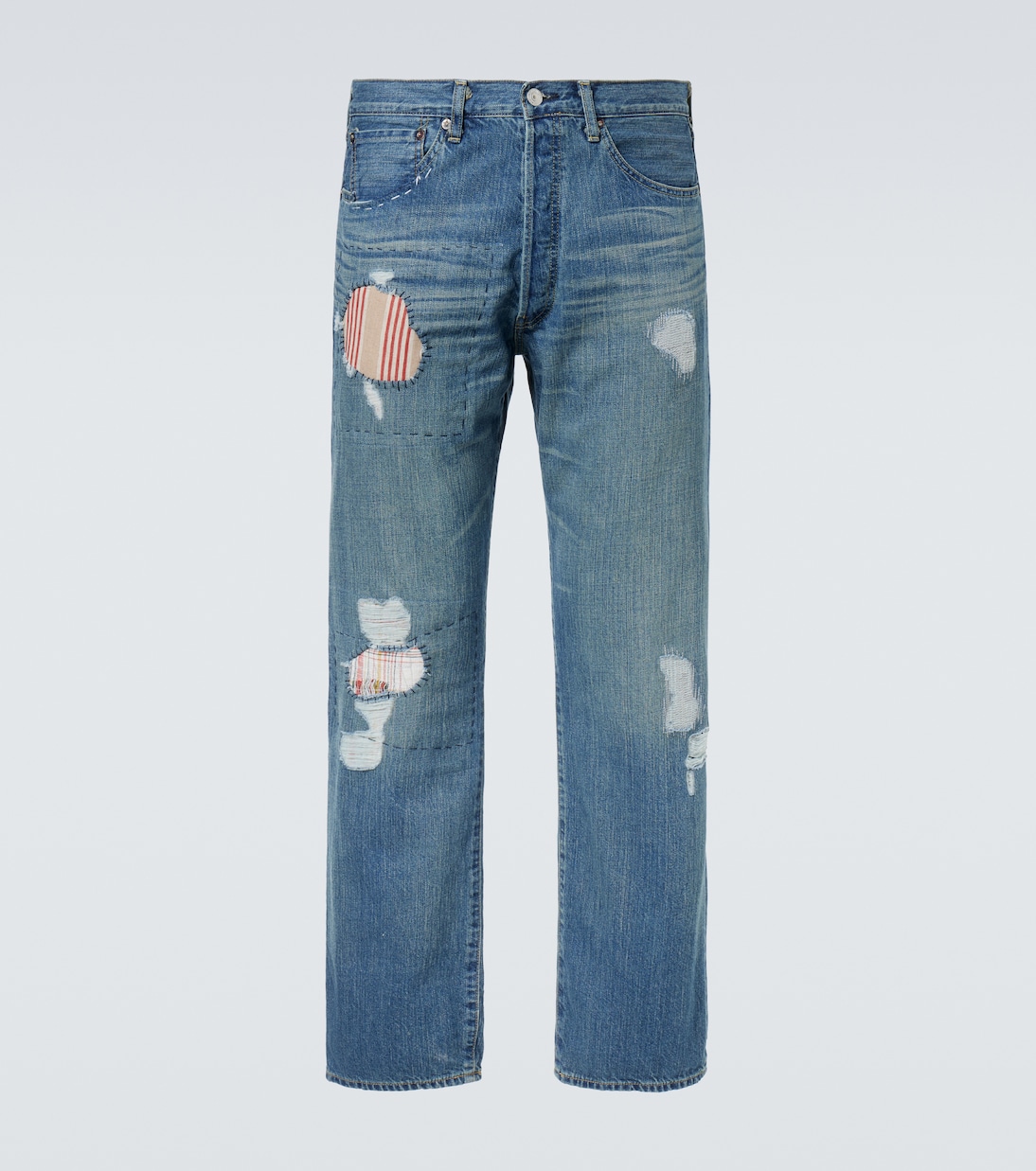 

Levi's джинсы прямого кроя в стиле пэчворк Junya Watanabe, Indigo