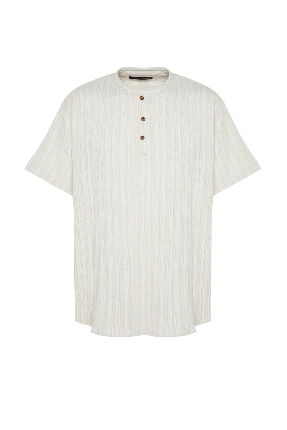 

Рубашка - Экрю - Oversize Trendyol, экрю
