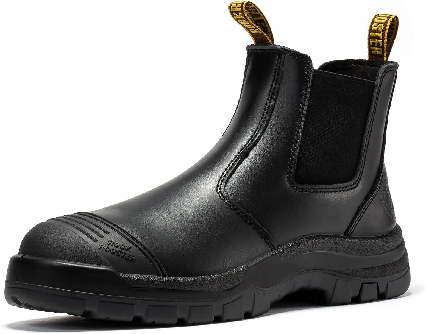 

ROCKROOSTER Lumen - мужские ботинки с мягким носком, резиновой подошвой и удобной посадкой, 15 см AK227NTRB, черный