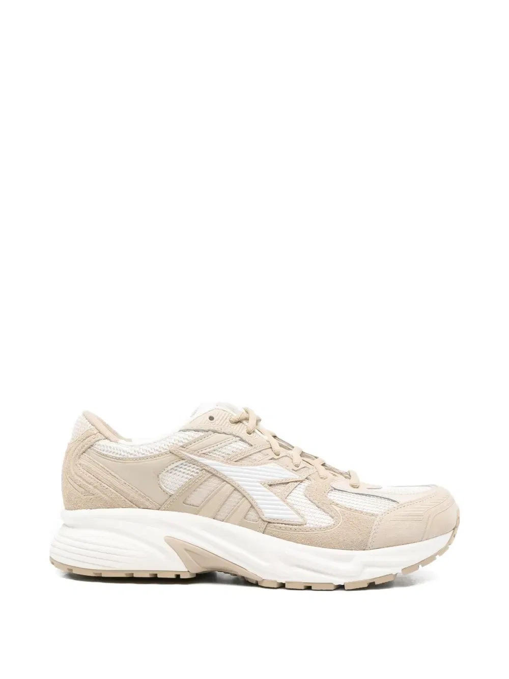 Кроссовки с панелями и сетчатыми вставками Diadora, бежевый