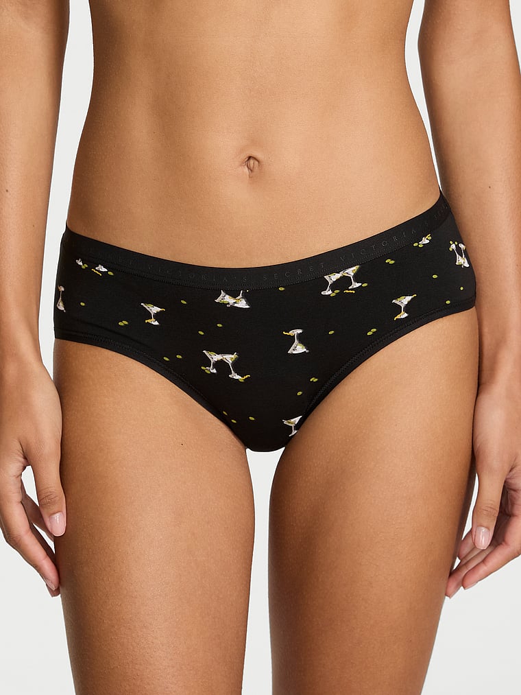 

Трусики-Хипхаггеры из эластичного хлопка Victoria'S Secret, smooth black martinis