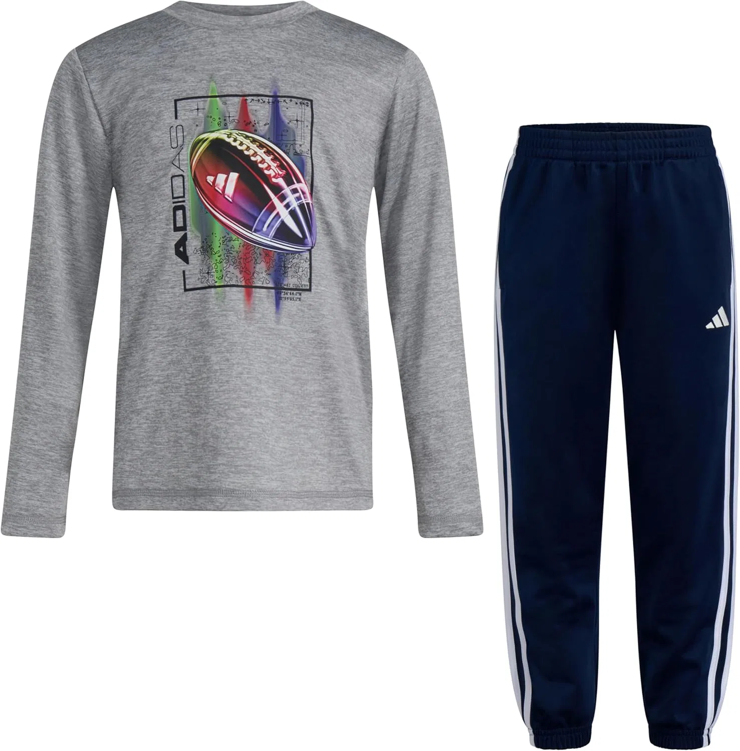 Детский спортивный костюм из 2 предметов adidas, Medium Grey Heather Football