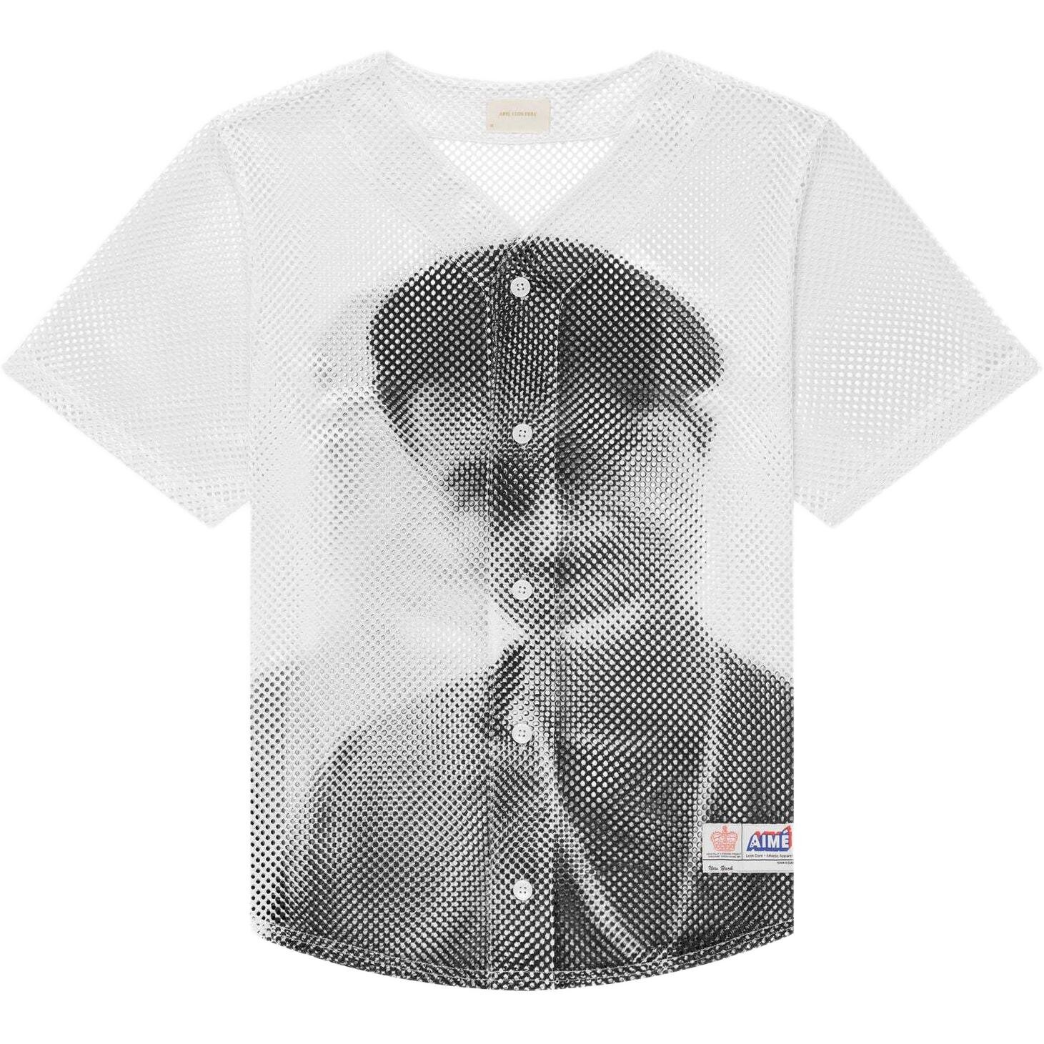 

Бейсбольная куртка унисекс белый Aime Leon Dore