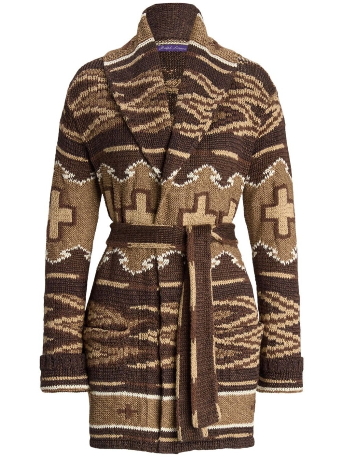 

Ralph Lauren Collection кардиган с воротником-шалькой, коричневый