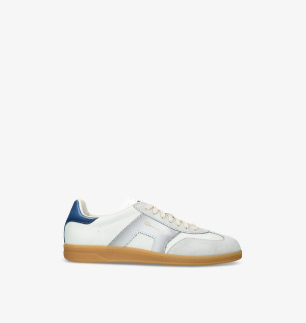 

Низкие кроссовки Dbs Olympic из кожи и замши Santoni, мультиколор