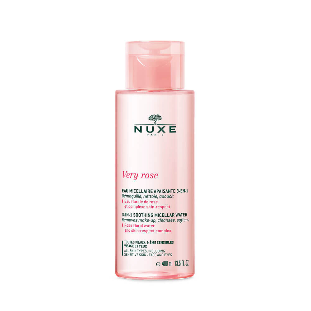 

Nuxe Very Rose, успокаивающая мицеллярная вода 3 в 1, 400 мл