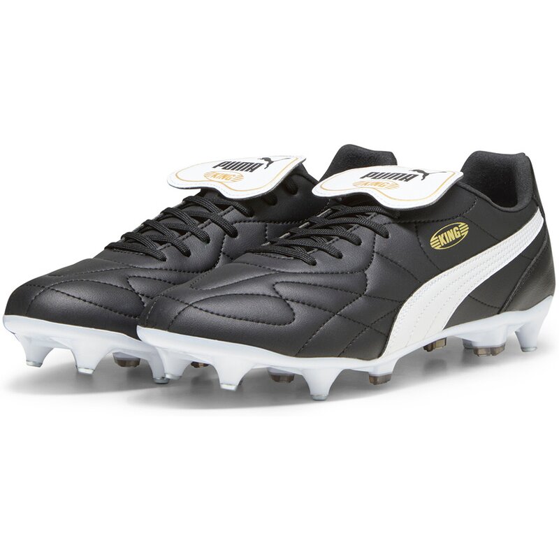 Футбольные бутсы для игры на траве King Top MXSG Puma, цвет puma black-puma white-puma gold — фото 3