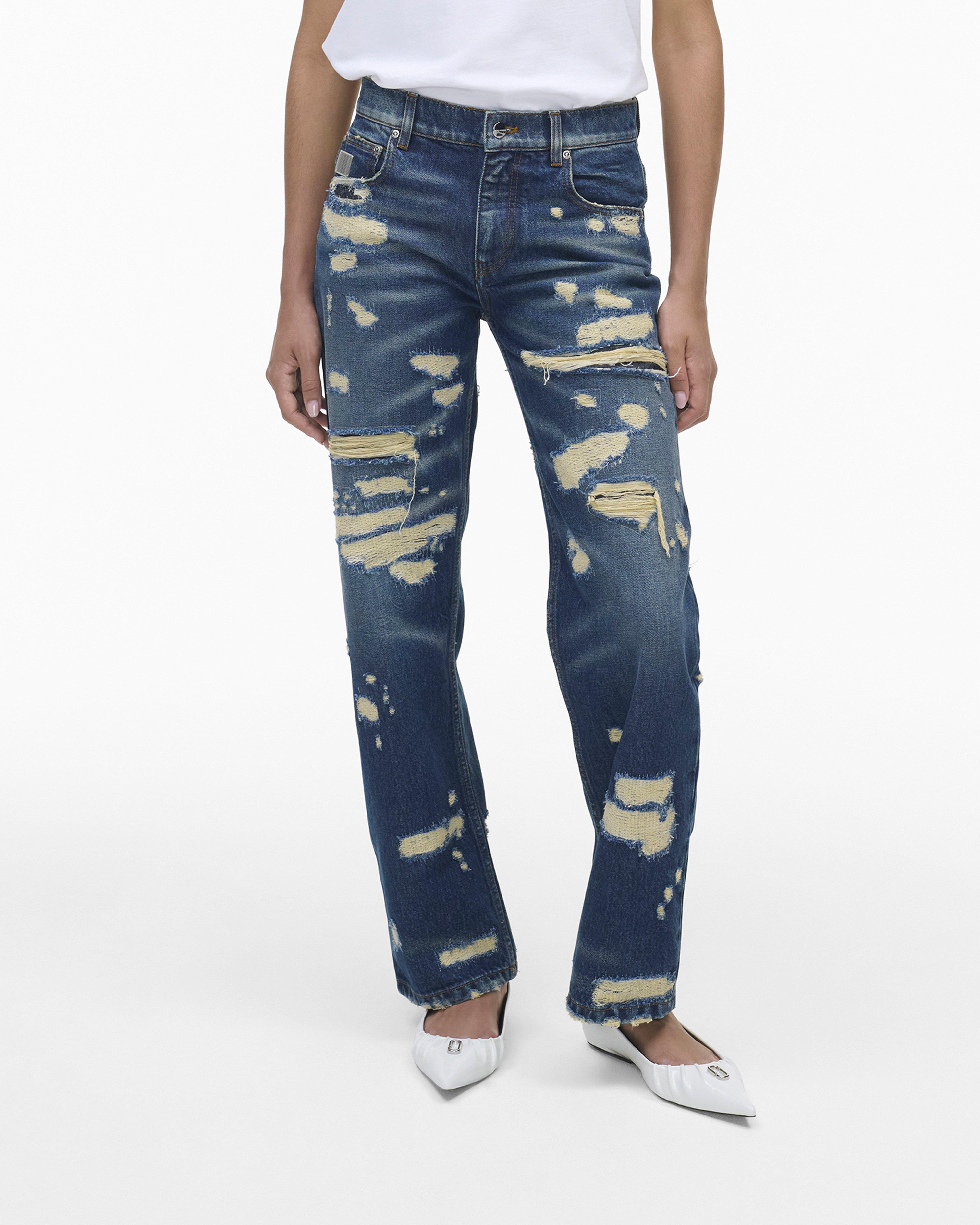 

Прямые джинсы Rip And Repair Marc Jacobs, цвет Punk Indigo