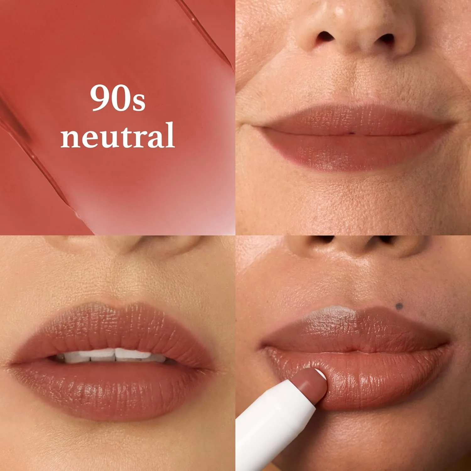 Julep It's Balm Tint of Color Lip Balm Trio - Vintage Mauve, 90s Neutral, Canyon Rose, увлажняющий бальзам для губ с витамином E, натуральный глянцевый финиш, веганский и cruelty-free, 26 Vintage Mauve, 90s Neutral, Canyon Rose — фото 3