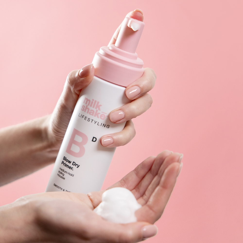 Праймер для сушки феном Lifestyling, защитный мусс для укладки Milk_Shake, 200 мл — фото 2
