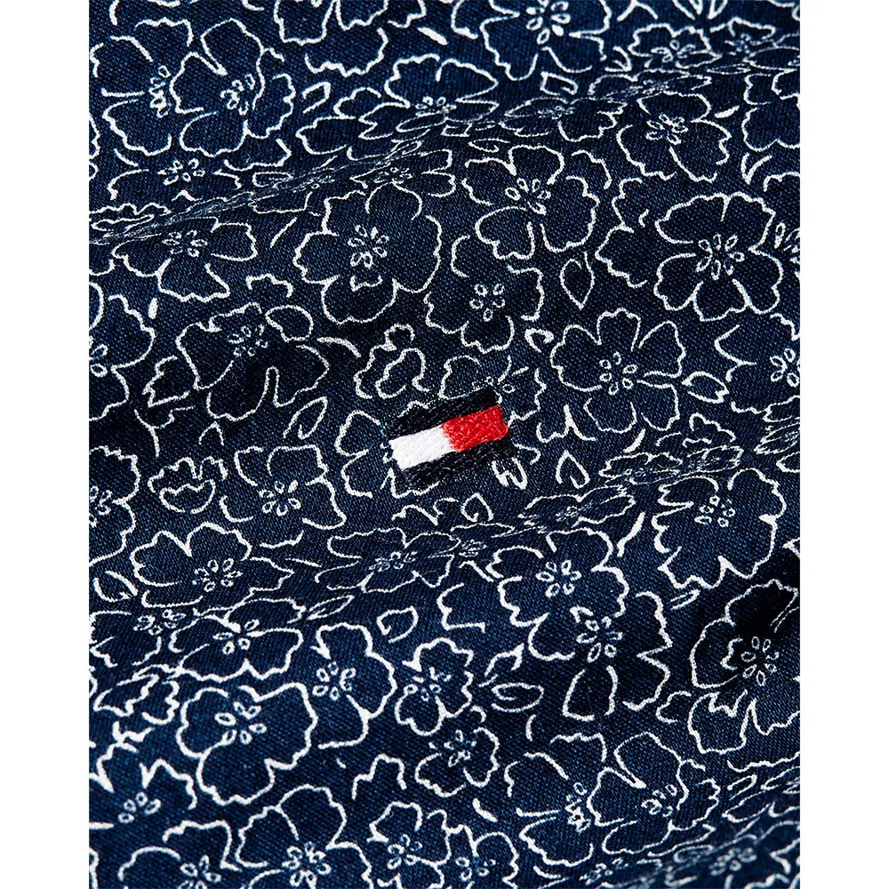 Рубашка Tommy Hilfiger Flex Poplin Liner Floral RF, синий — фото 4