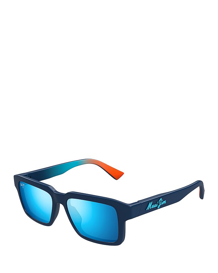 

Солнцезащитные очки Kahiko Rectangle, 53 мм Maui Jim, синий