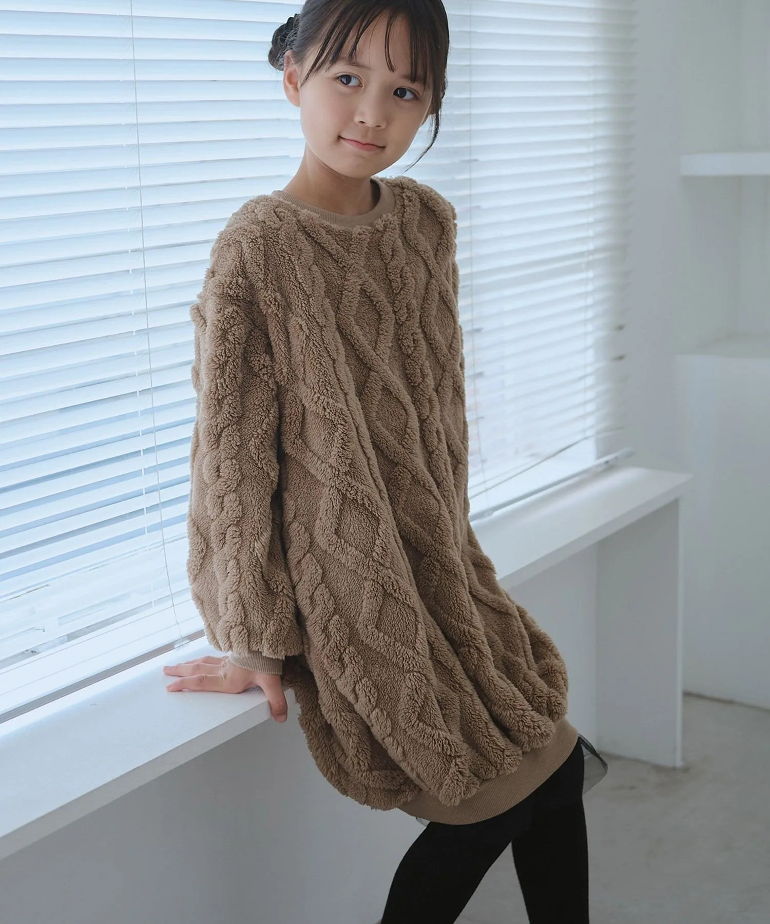 Платье с косами и боа ROPE' PICNIC KIDS, Brown (22)