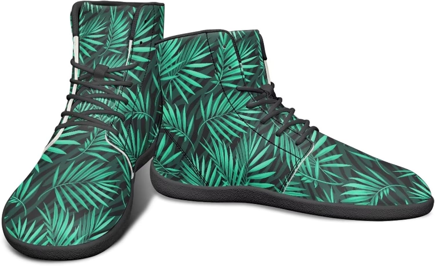 

Кроссовки с высокой верхней частью и цветочным дизайном для мужчин- босоножки с широкой носочной частью, для кросс-тренинга и бега с резиновой подошвой Watdotory, зеленый