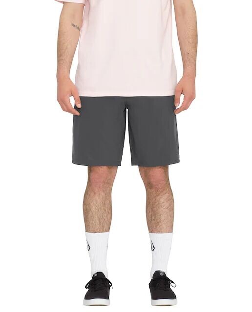 

Однотонные мужские шорты-бермуды Volcom, черный