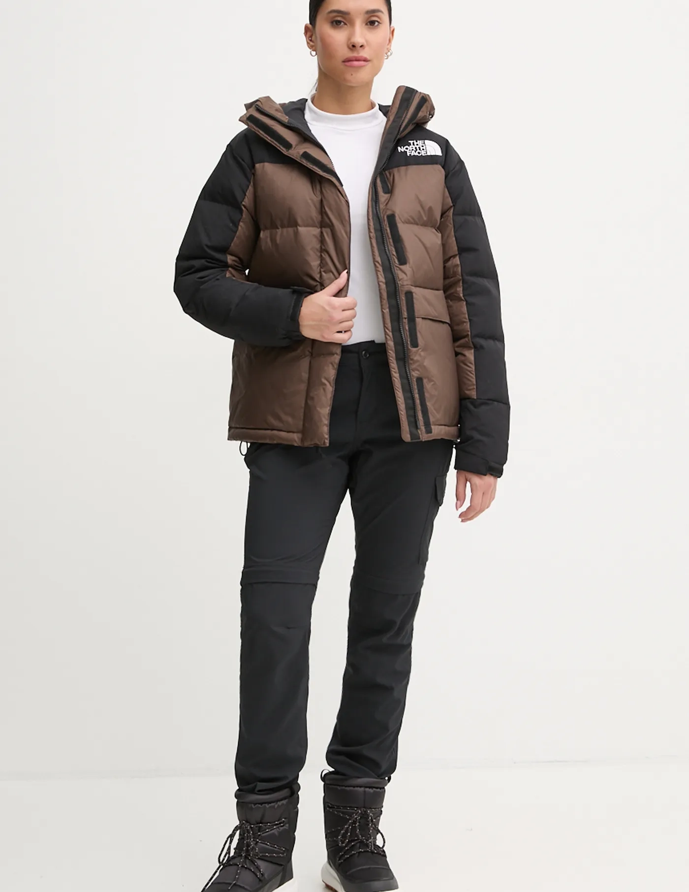 

ХМЛИН Пуховик пуховик The North Face, коричневый
