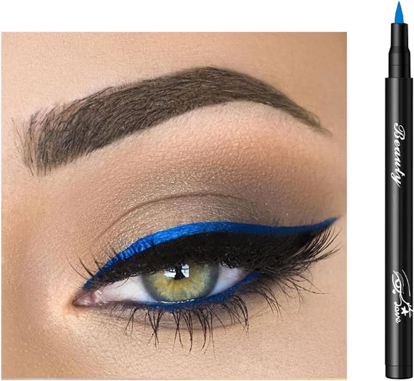 Подводка для глаз жидкая Silky Liquid Eyeliner, 12 цветов, коричневый, 0.8 мл, Generic — фото 2