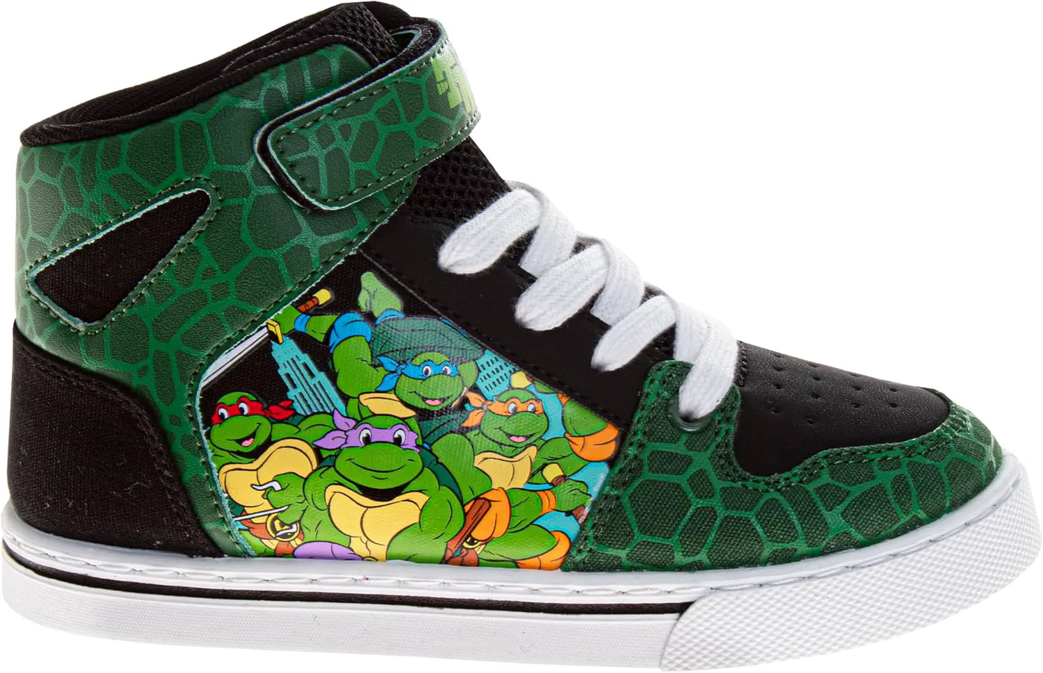 Кроссовки на высоком ходу Josmo Teenage Mutant Ninja Turtles Spiderman для мальчиков, легкие, дышащие, спортивные, размеры 12-13 для маленьких детей 1-4 для больших детей, черный — фото 2