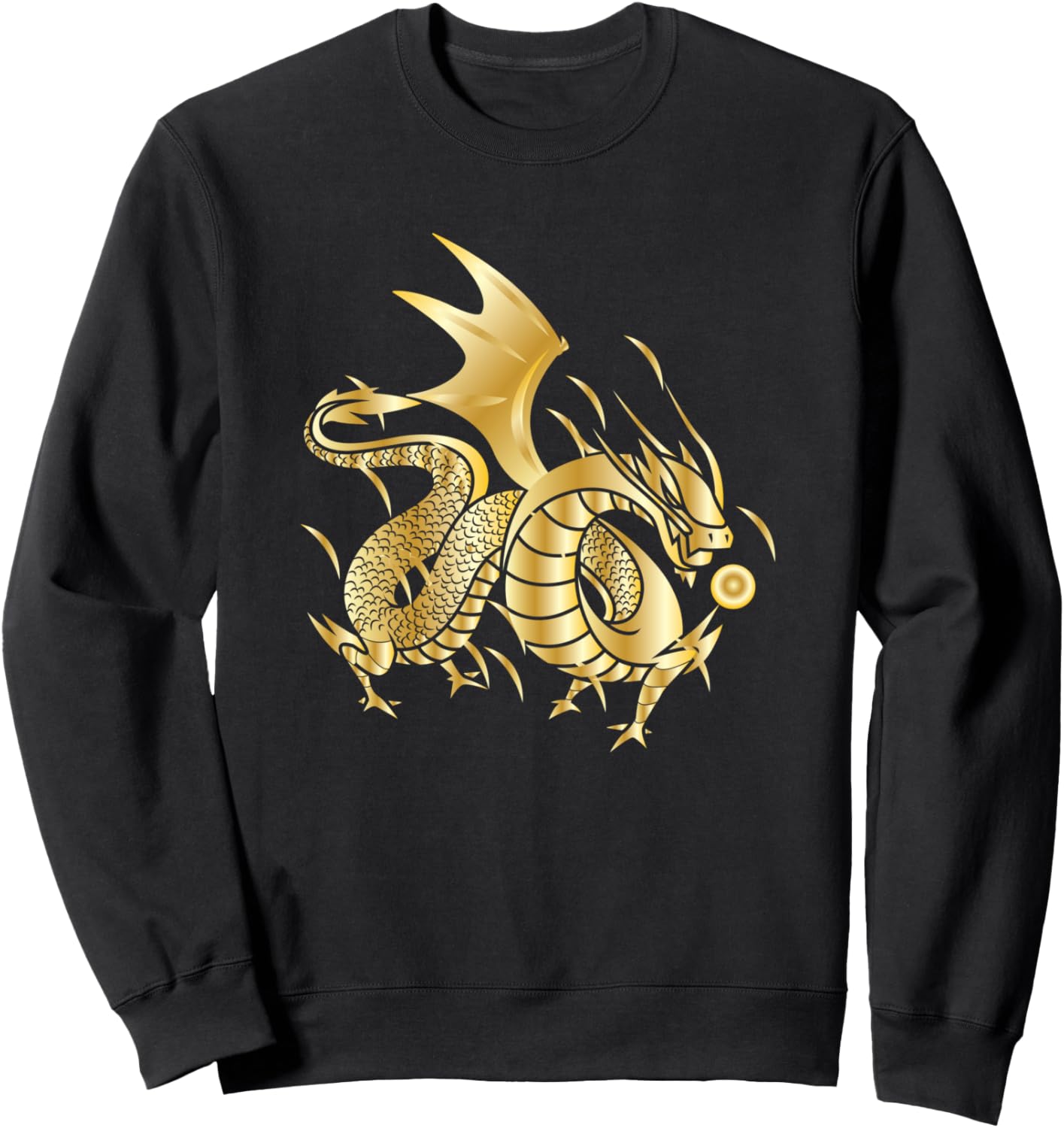 

Забавная толстовка с изображением бесстрашного золотого китайского дракона и огненного шара, черная (black 19-3911tcx), размер S Uab Kidkis, Черный, Забавная толстовка с изображением бесстрашного золотого китайского дракона и огненного шара, черная (black