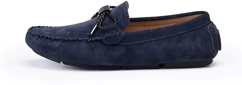 Лоферы замшевые Mens Loafers, синий PUGHGAETZF — фото 3
