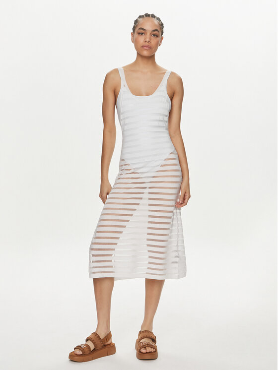 

Пляжное платье regular fit KW0KW02464 Calvin Klein Swimwear, белый