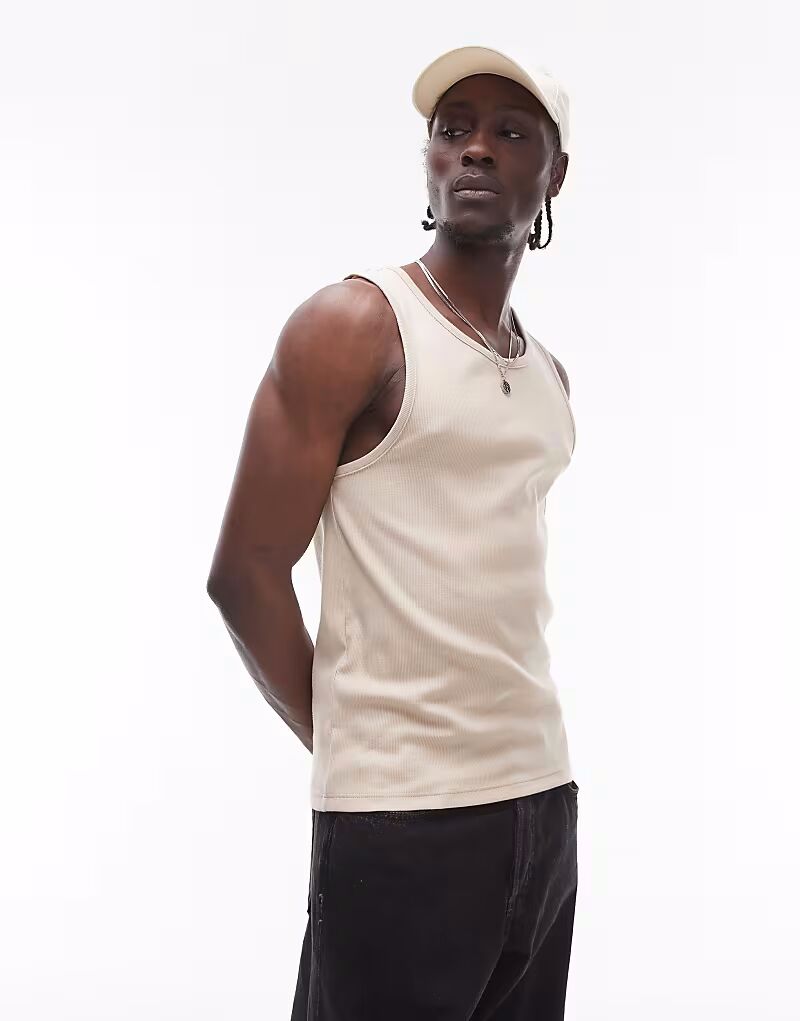 

Верхний майка из ребра в камне Topman