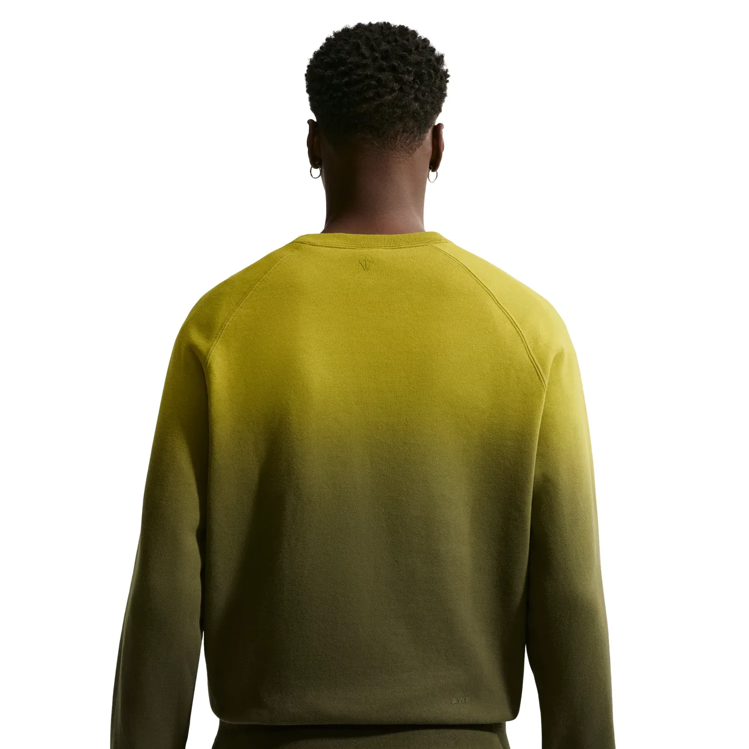 Футболка Nike NOCTA Fleece CS Crew 'Moss Medium Olive' HJ6338-390, зеленый — фото 4