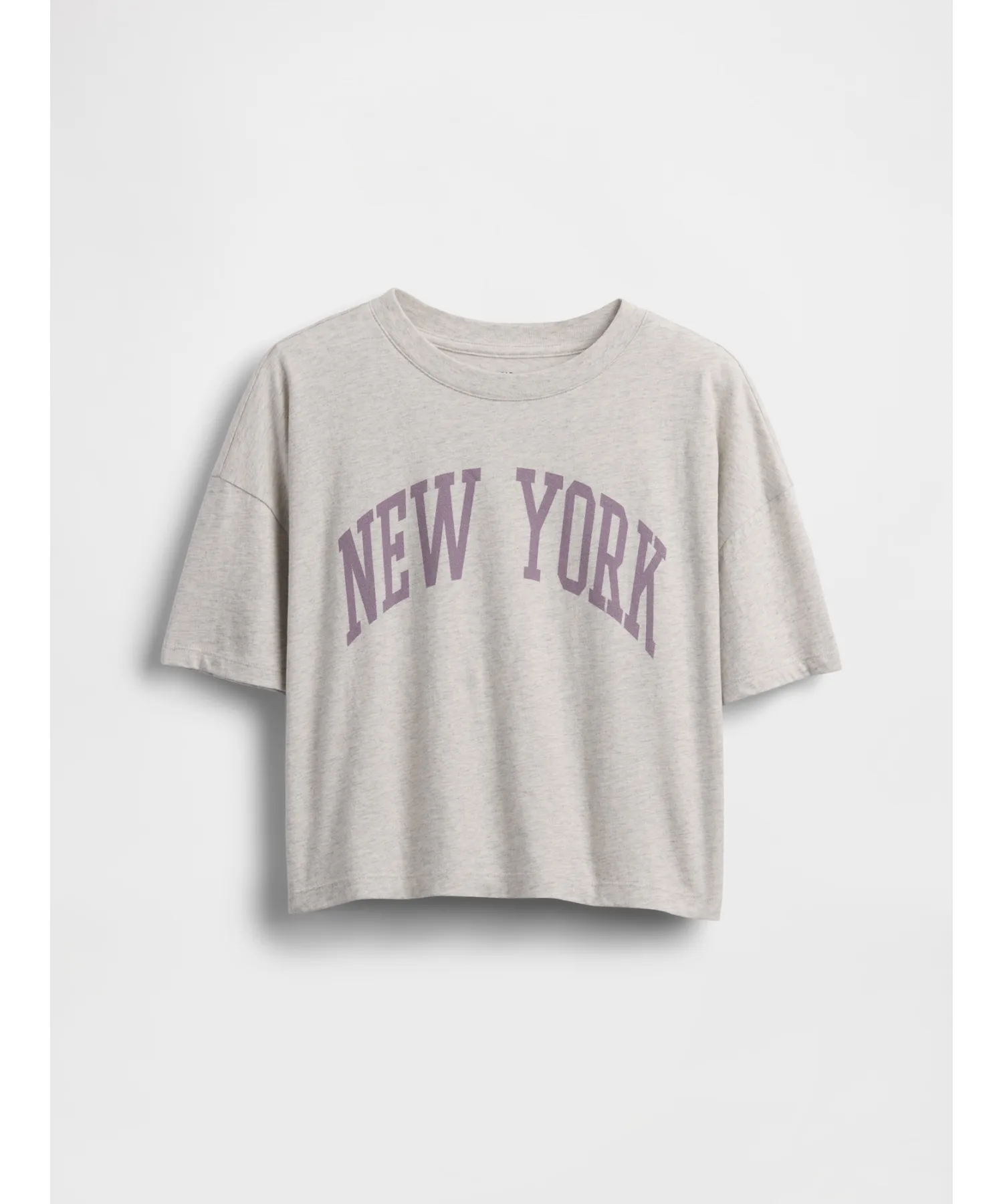 Детская футболка оверсайз с принтом штатов Gap STATE GRAPHIC светло-серая — фото 3