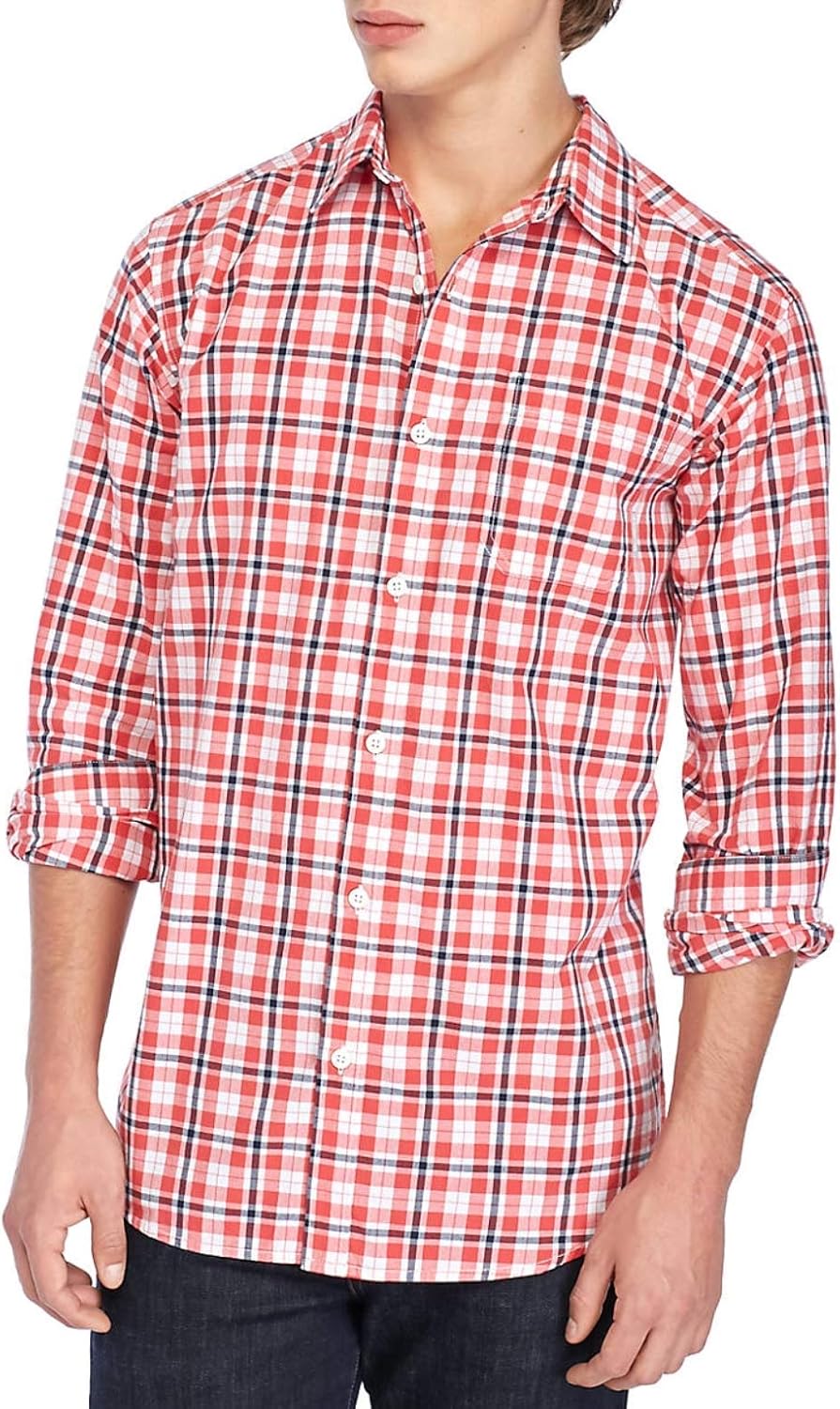 

Columbia мужская рубашка с длинным рукавом Steeple Ridge в клетку, Sunset Red Plaid