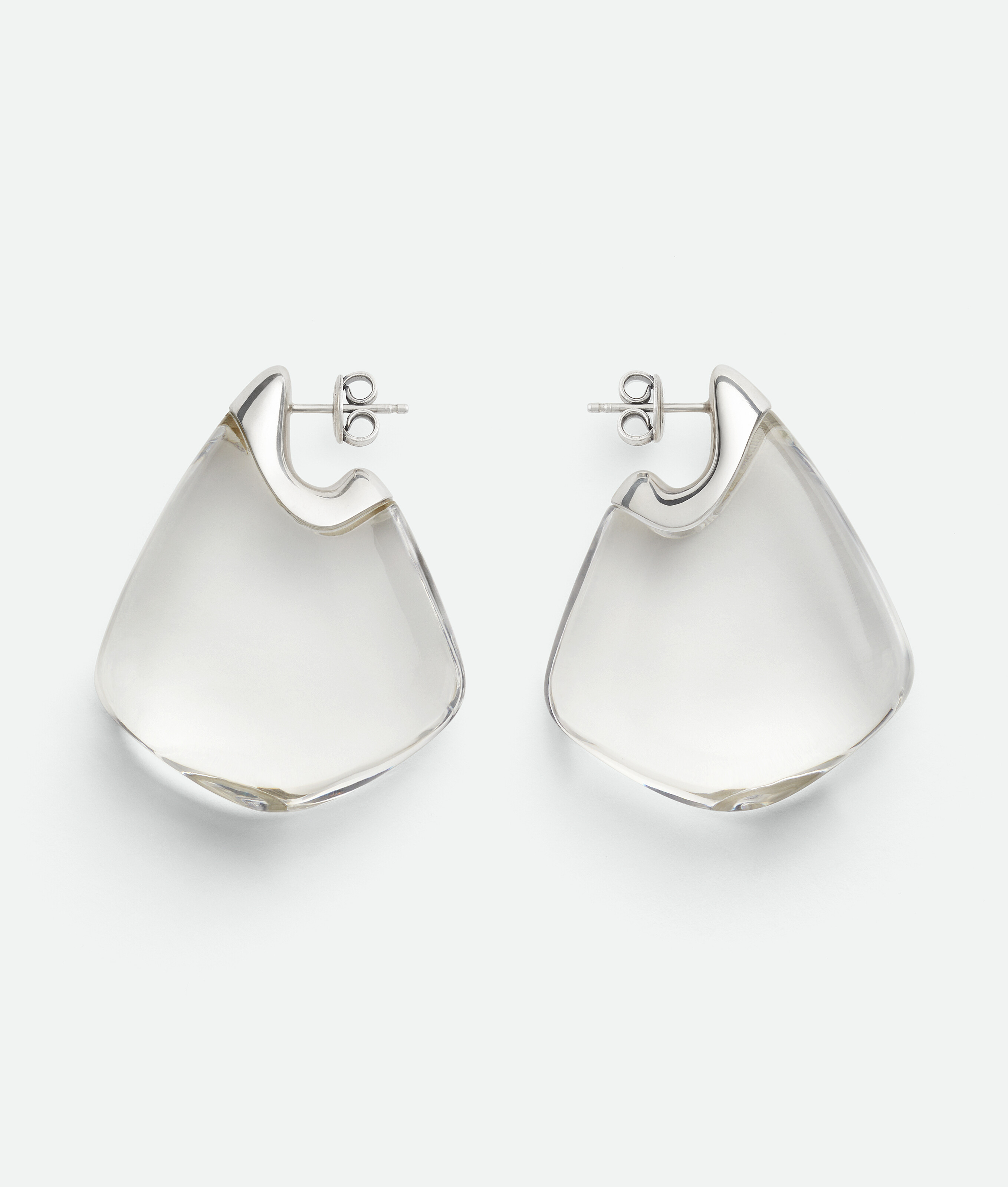 

Fin earrings BOTTEGA VENETA, прозрачный