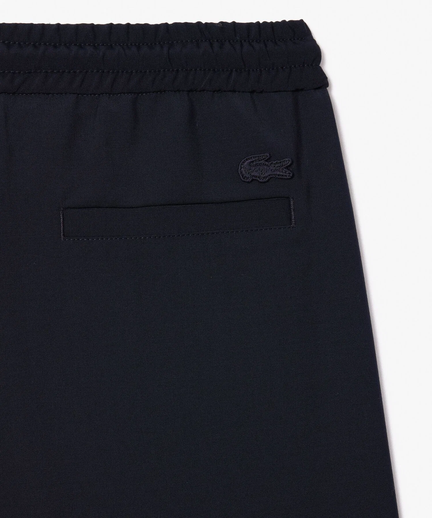 Брюки женские LACOSTE тёмно-синие из шерсти и полиэстера — фото 4
