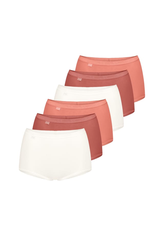 

Трусы макси 6 пар в упаковке basic+ Sloggi, оранжевый