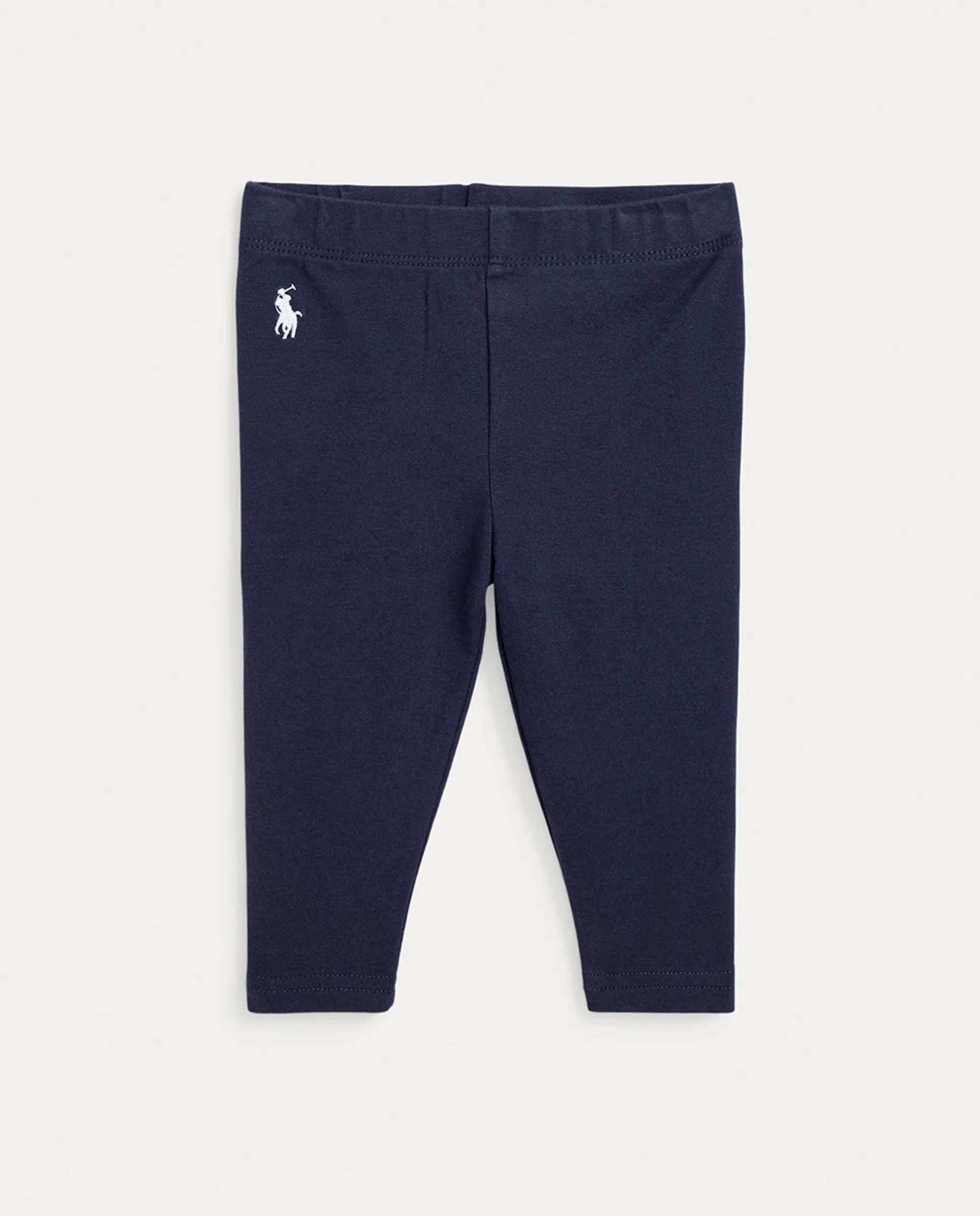 

Детские леггинсы для девочек из эластичного трикотажа с лошадкой Polo Ralph Lauren, темно-синий