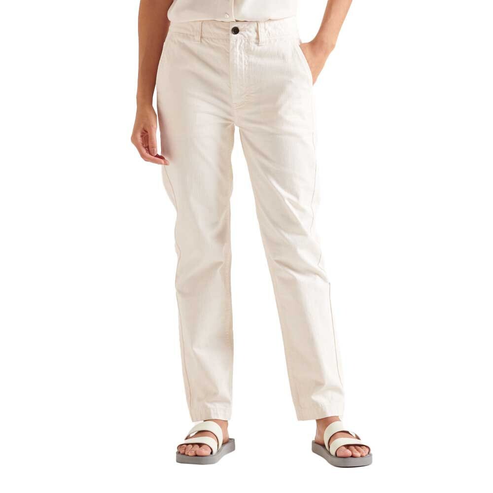 

Брюки Superdry Cropped Straight, белый
