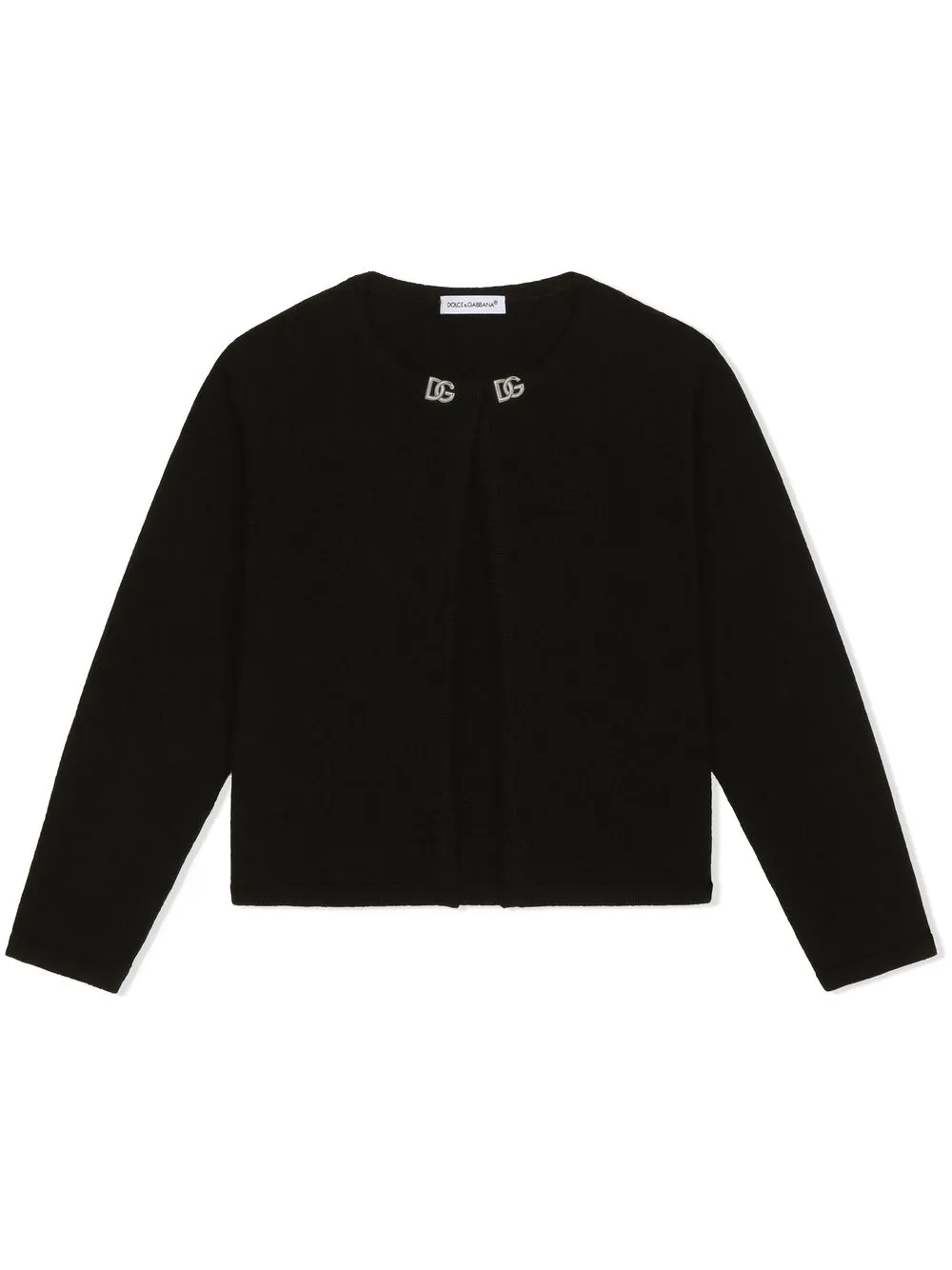 

Кашемировый кардиган с логотипом DG Dolce & Gabbana Kids, черный