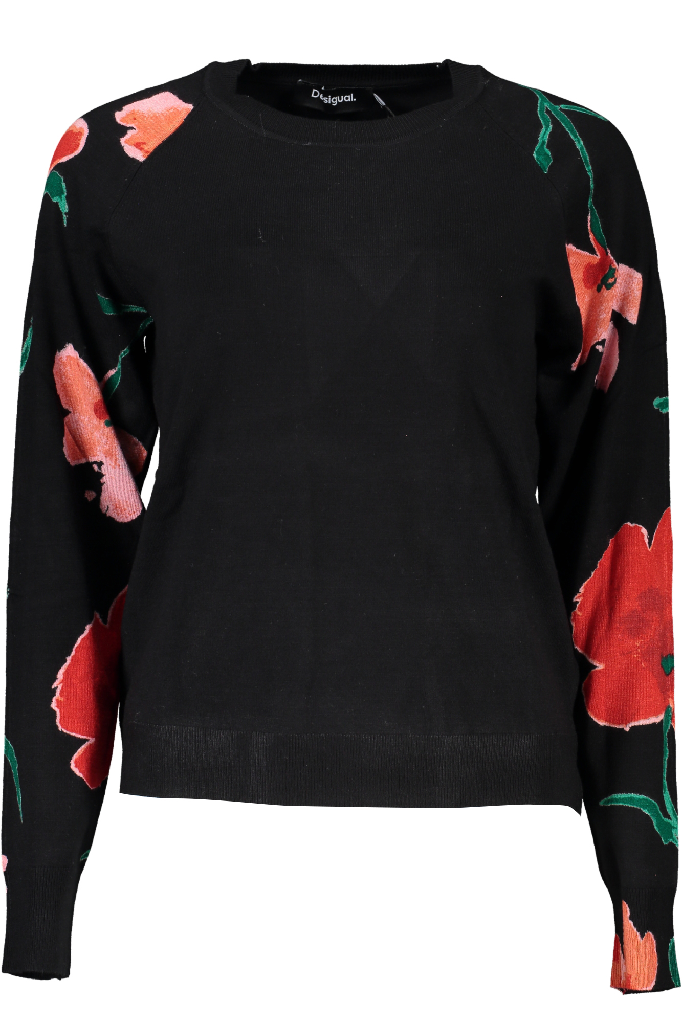 

Женский джемпер Desigual из вискозы с комбинированным принтом, черный