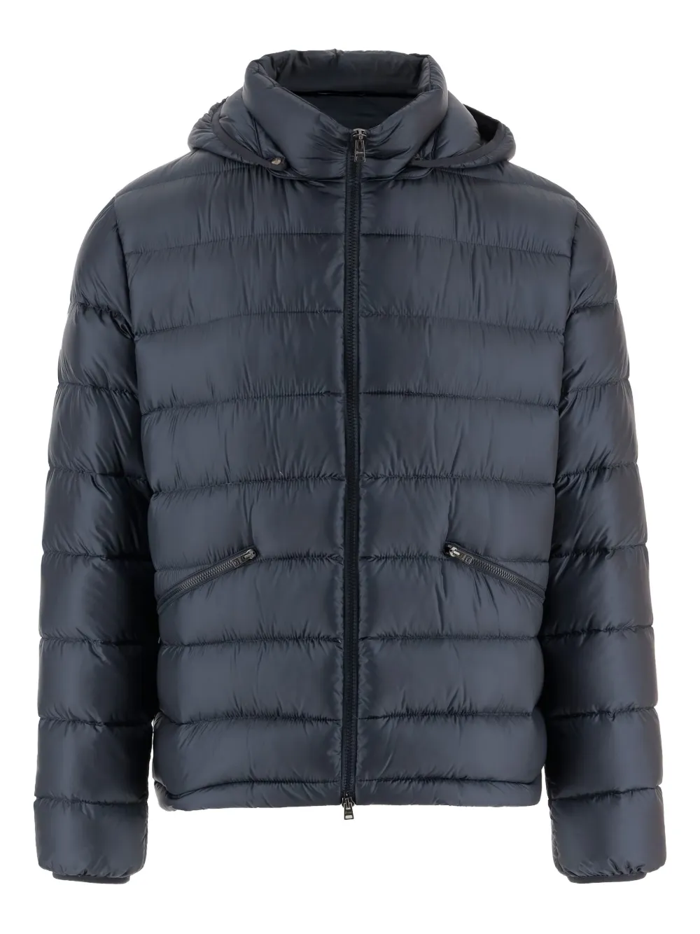 

Стеганая куртка с капюшоном Herno, синий