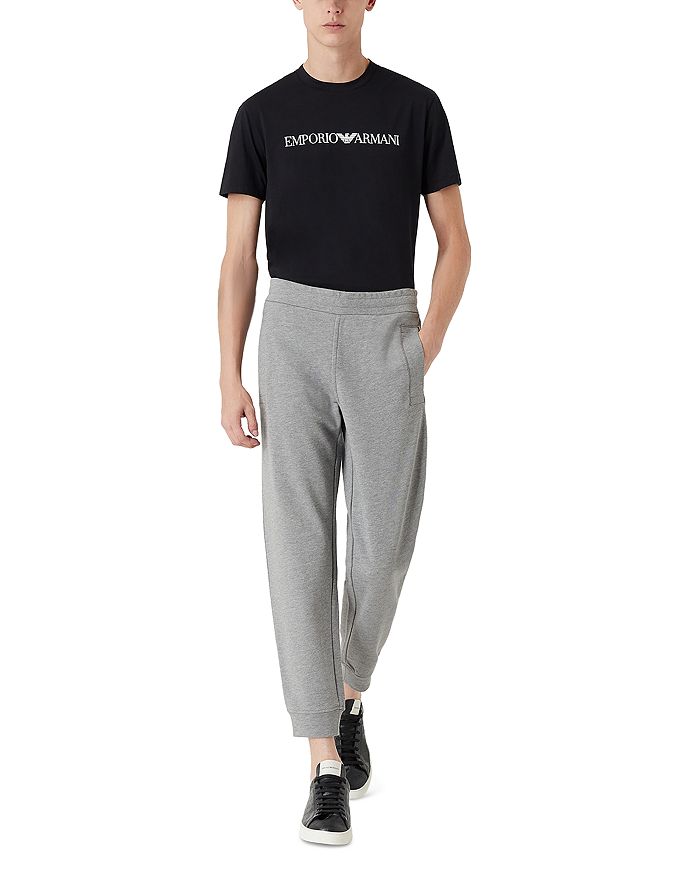 Футболка Essential с логотипом из пима-хлопка Emporio Armani, синий — фото 2