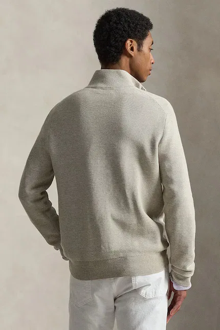 Свитер мужской хлопковый Polo Ralph Lauren, зеленый — фото 2