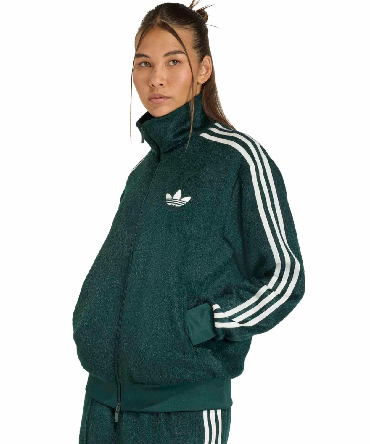 Трек-топ adidas Originals Firebird Mohair Loose Fit зеленый — фото 2