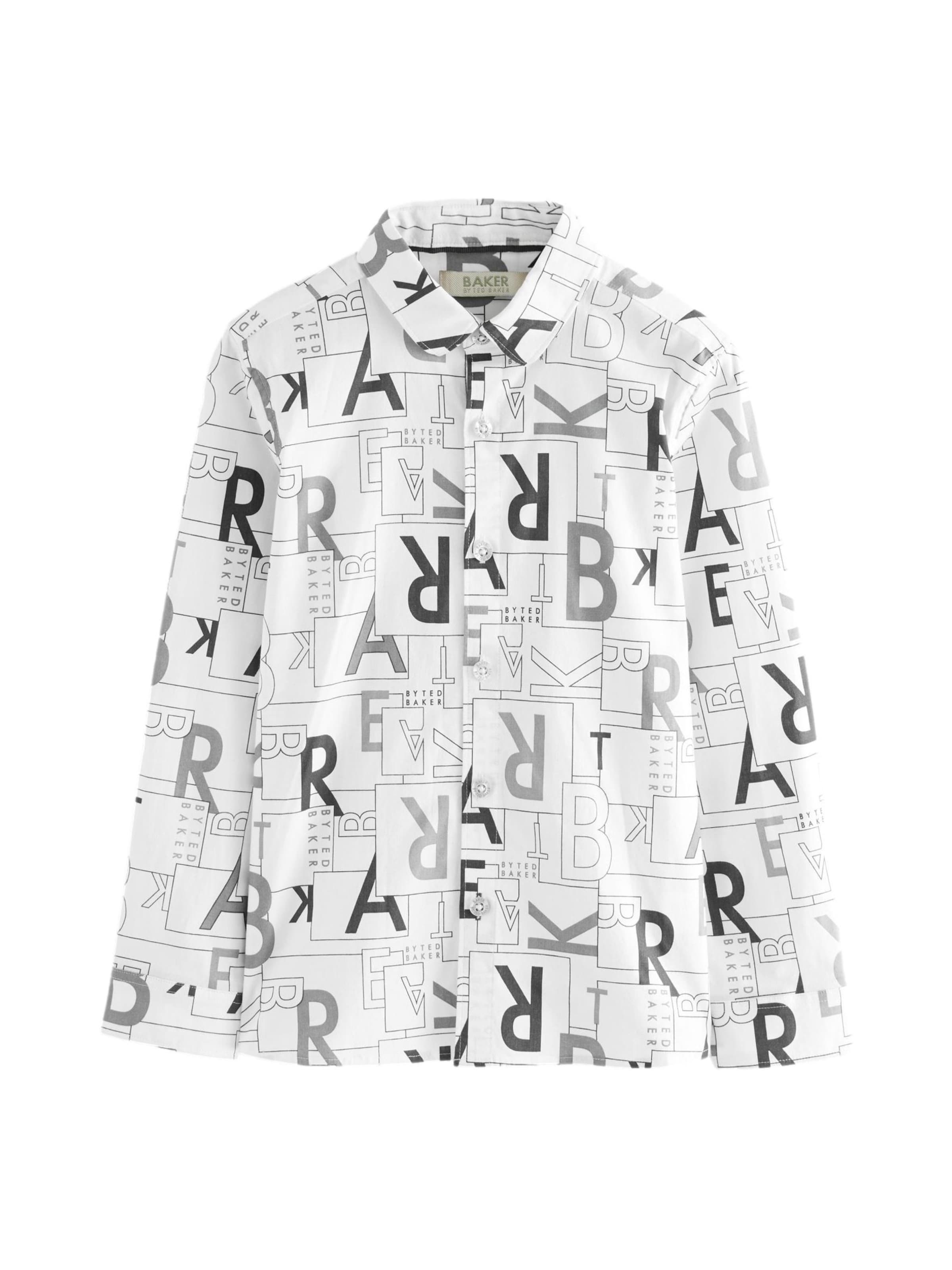 Baker by Ted Baker Рубашка на пуговицах Regular fit в белом цвете