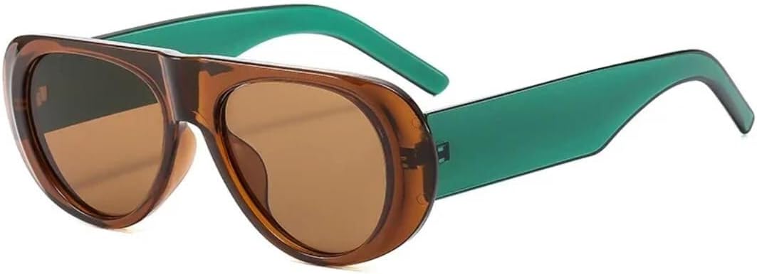 

Солнцезащитные очки с защитой UV400 | Сине-зеленые, с широкими дужками | для женщин и мужчин, для занятий спортом на открытом воздухе и вождения LXLHWN, Brown Green Tea