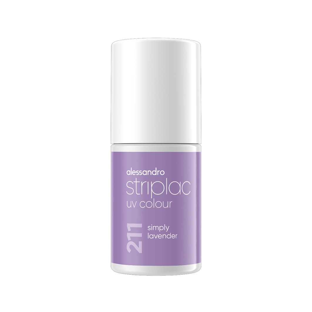 

Лак для ногтей striplac uv colour Alessandro, simply lavender, объем 6.5 мл